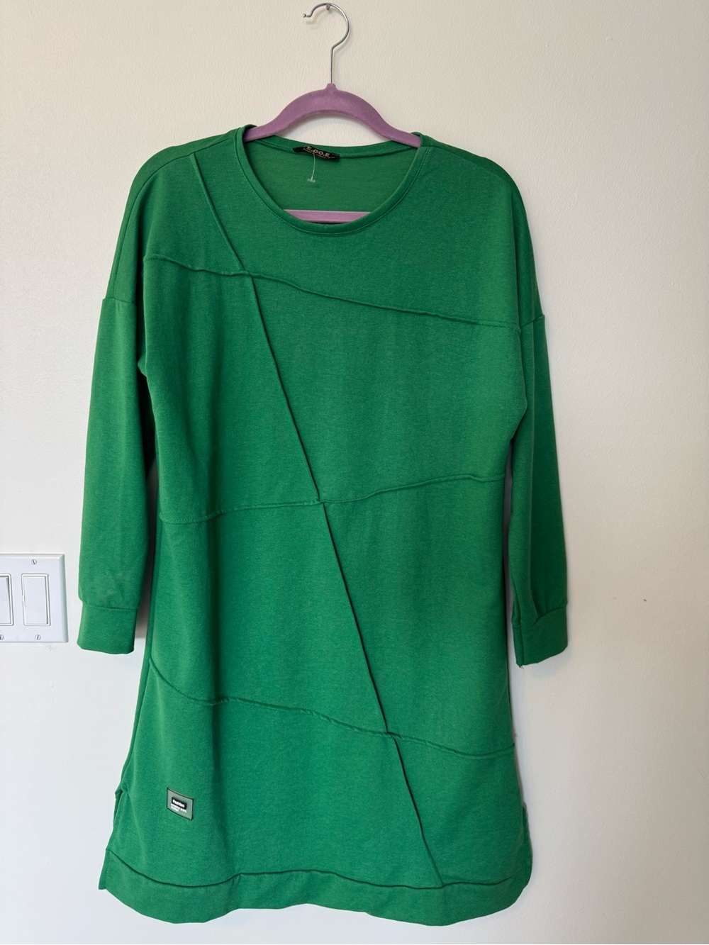 Green Casual Knit Dress